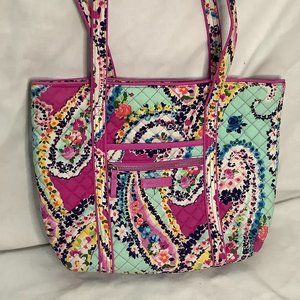 Vera Bradley Iconic Small Vera Tote in Wildflower Paisley